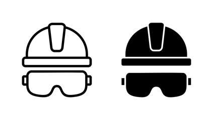Helmet icon vector. Motorcycle helmet sign and symbol. Construction helmet icon. Safety helmet