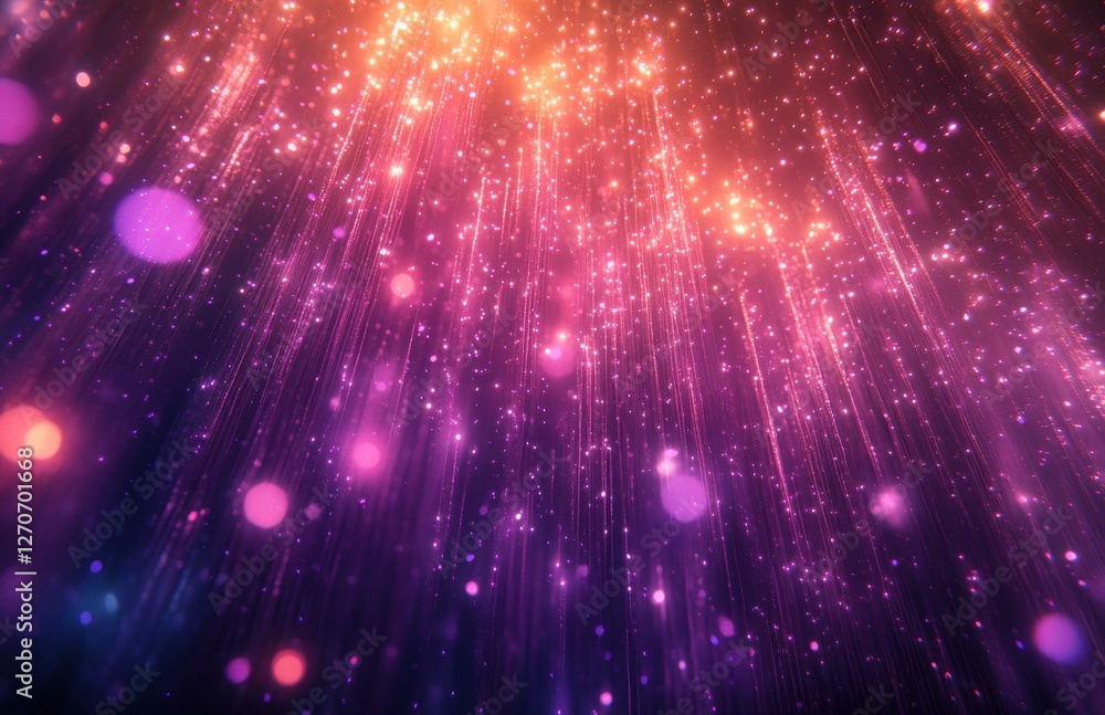 Poster a beautiful burst of colorful bokeh and glimmering lights creating a magical and dreamy background f