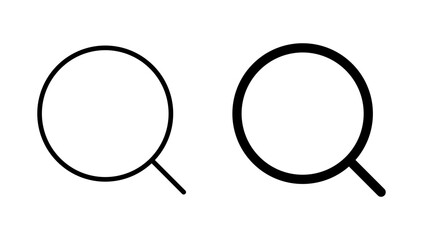 Search icon vector. search magnifying glass sign and symbol