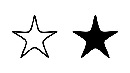 Star icon vector. rating sign and symbol. favourite star icon