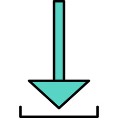 Unique Download Vector Icon
