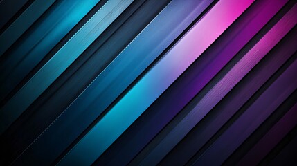 Obraz premium Colorful Diagonal Stripes with Gradient Effects in Blue Purple Shades