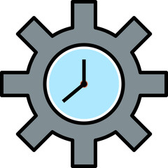 Unique Time Optimization Vector Icon