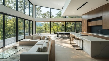 Modern Luxury Home with Stunning Forest Views