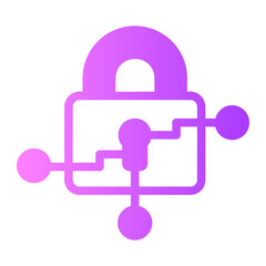 Secured Connection  gradient icon