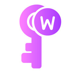 Keyword  gradient icon