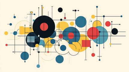 Obraz premium Abstract shapes and lines design, modern background, creative art, for wallpaper