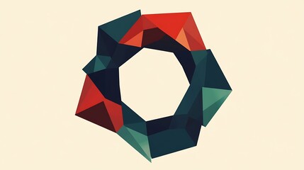 Abstract geometric shape design