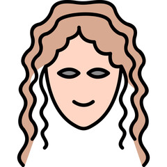 Hair Curly Icon
