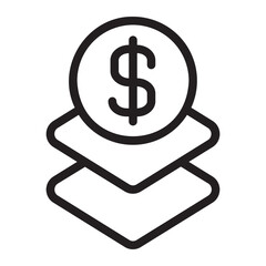 Layers  line icon