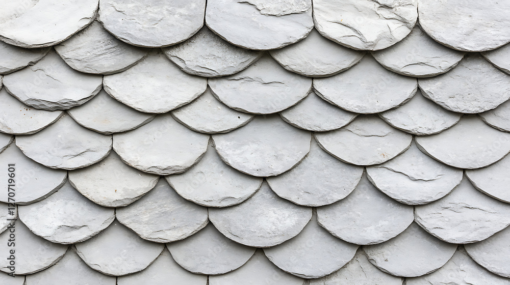 Aufkleber gray stone roof tiles pattern seamless texture architecture design material surface background