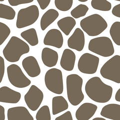 Abstract modern giraffe seamless pattern. Animals trendy background. Colorful decorative vector stock illustration for print, card, postcard, fabric, textile. Modern ornament of stylized skin.