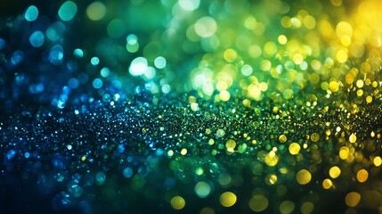 Black dark blue green emerald petrol teal lime yellow white abstract background. Color gradient ombre blend. Line stripe. Bright light flash glow glitter neon metallic. Noise grain mesh