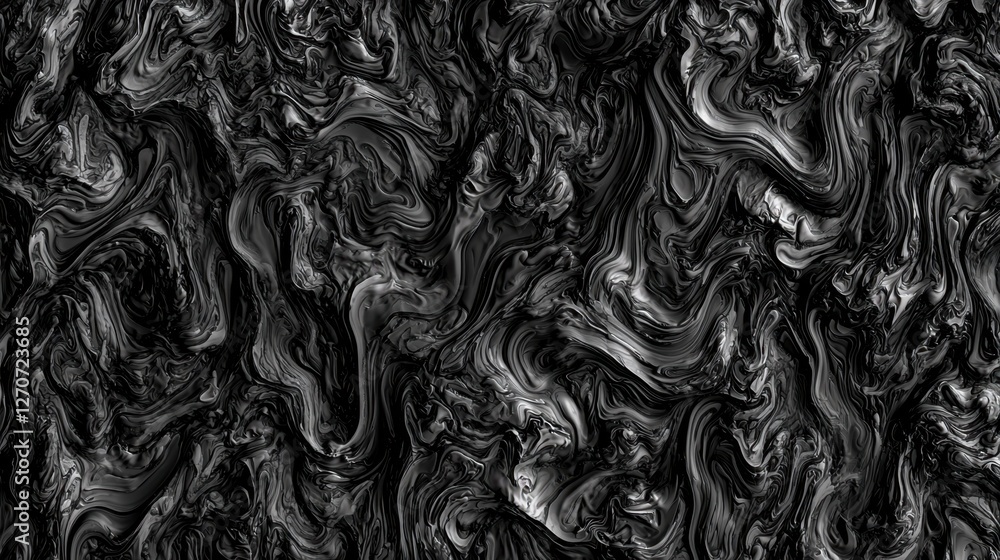 Poster hyper-realistic seamless floating ground texture, intricate wave formations with deep shadows.