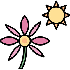 Flower in sunlight Icon