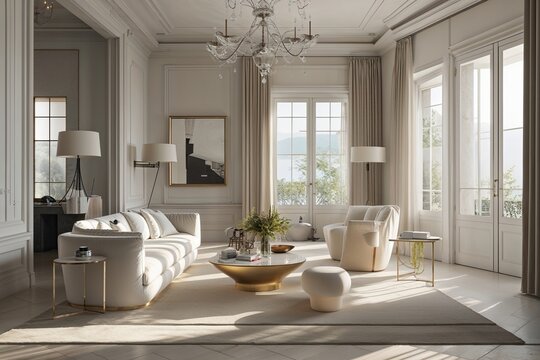 Elegant Minimalist Interior Design Featuring Natural Light and Fresh Aesthetics