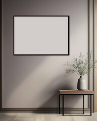 Frame Poster Mock Up Room 3D Render