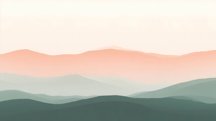 view of soft gradients blending seamlessly from warm to cool tones