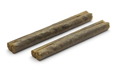 Dog Treats, Two, Isolated, White Background.  Possible Use Pet Product Catalog