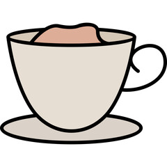 Creamy Coffee Vector Icon