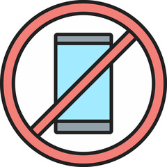 No Cell Phones Vector Icon