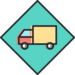 Dangerous Vehicle Vector Icon