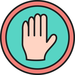 Halt Vector Icon