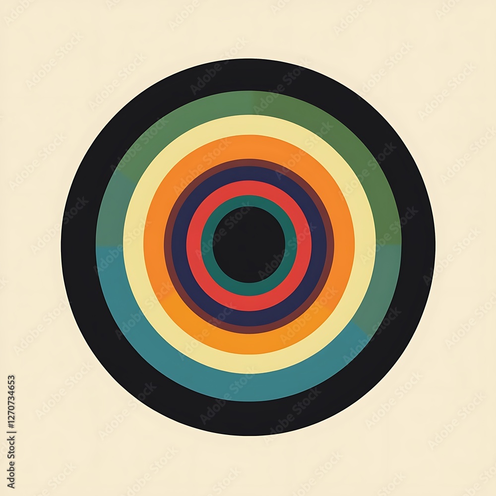 Poster abstract circular graphic design, color circles. possible use poster, website background