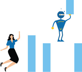 Artificial intelligence business concept