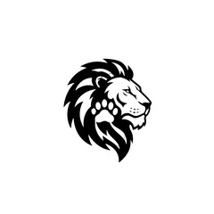 Abstract Lion Logo Design with Emphasis on Strength and Nobility