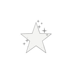 Obraz premium Simple Render of a Star With Sparkles in Minimalist Style