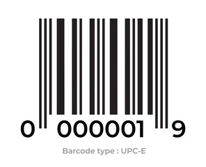 Barcode on white background. Vector illustration