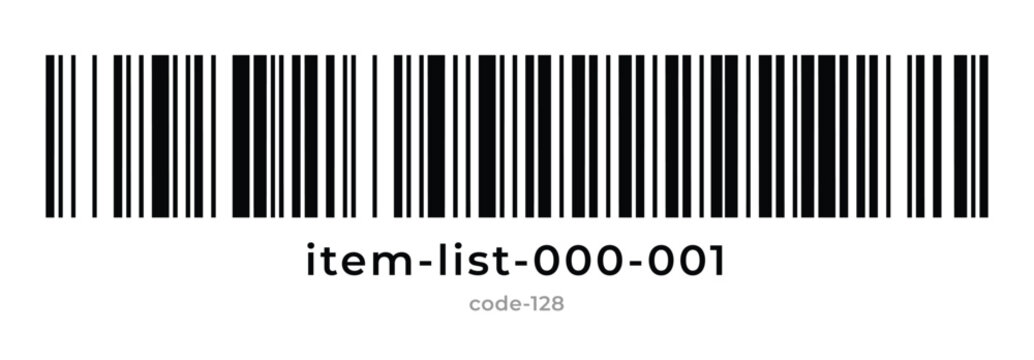 Barcode on white background. Vector illustration