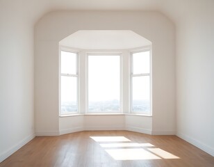 Fototapeta premium 3D rendering exhibition background,Shadow on a white wall,backgrounds, corner, elegance, flooring, horizontal, indoors, no people, window, color image, copy space, 867