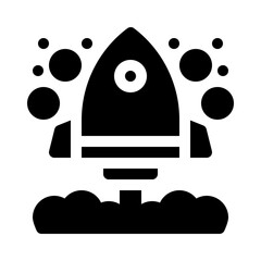 Rocket glyph icon