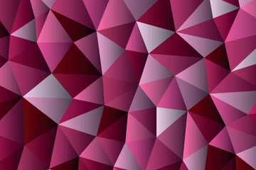 Polygonal rainbow mosaic background. Abstract low poly vector illustration. Triangular pattern in halftone style. Template geometric business design with triangle for poster, banner, card, flyer.