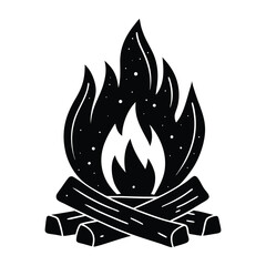 A campfire vector illustration