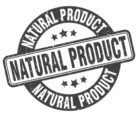 natural product stamp. natural product label. round grunge sign
