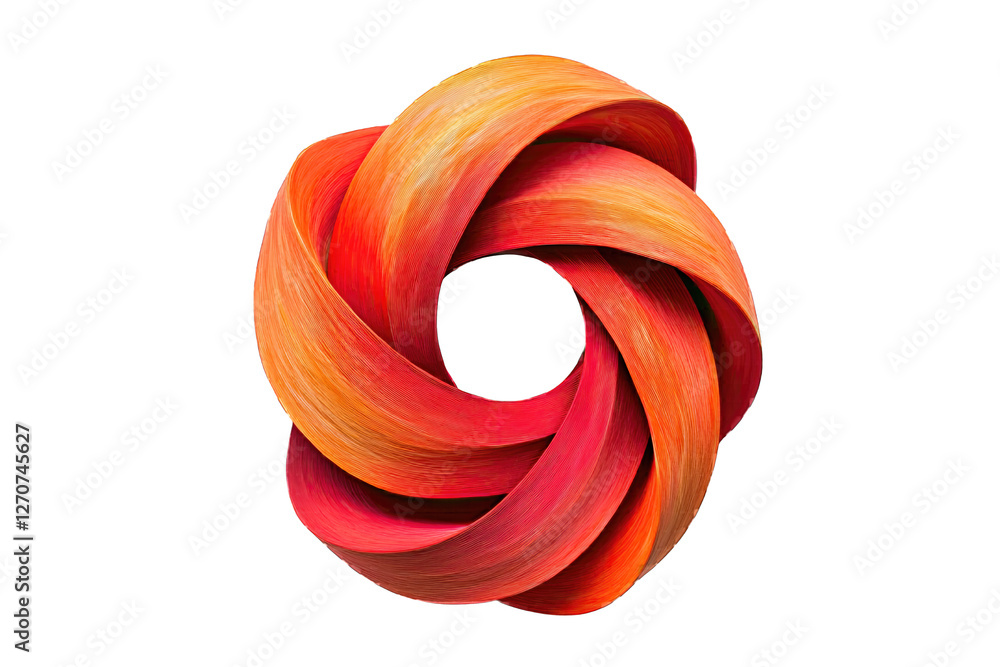 Poster flames dynamic concept. a vibrant abstract design featuring intertwined red and orange shapes on a d