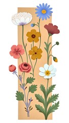 Obraz premium a digital illustration of flower 