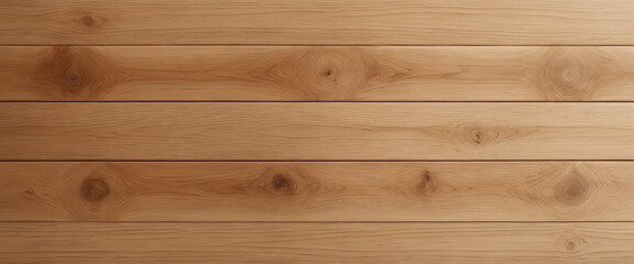Fototapeta premium Light brown wood planks with a natural grain texture, creating a rustic pattern.