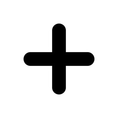 Obraz premium Plus Icon vector illustration. Add plus sign and symbol