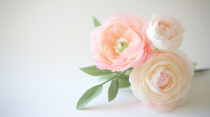  pastel pink peony and ranunculus bouquet
