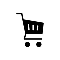 Shopping icon vector illustration. Shopping cart sign and symbol. Trolley icon