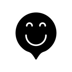 Obraz premium smile icon vector illustration. smile emoticon icon. feedback sign and symbol