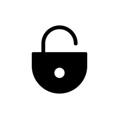 Unlock icon vector illustration. Unlock sign and symbol. unlocked padlock icon