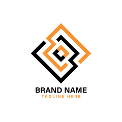 abstract business icon logo design