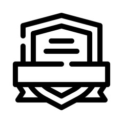 Shield line icon