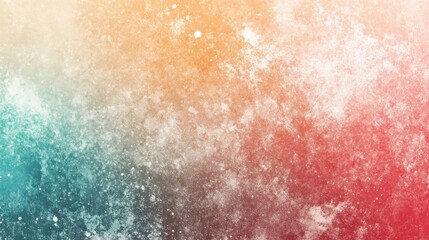 Fototapeta premium Abstract colorful background with textured gradient and subtle speckles.