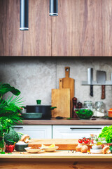 Fresh, Healthy Cooking, Food Blogging, and Culinary Delights. Oak Cutting Board with Veggies in...
